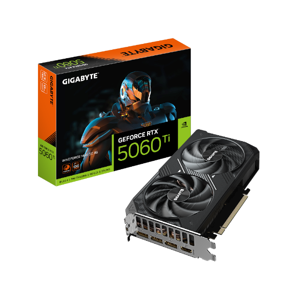 כרטיס מסך Gigabyte RTX 5060 Ti WINDFORCE MAX OC 8GB