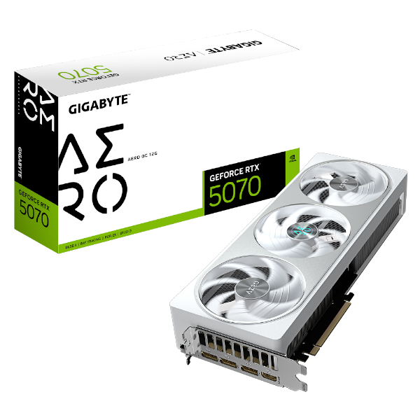 כ.מסך GIGABYTE GeForce RTX 5070 AERO OC 12G