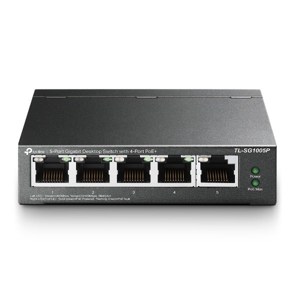 מתג TP-Link TL-SG1005P 5xGigabit 4xPoE Total 65W